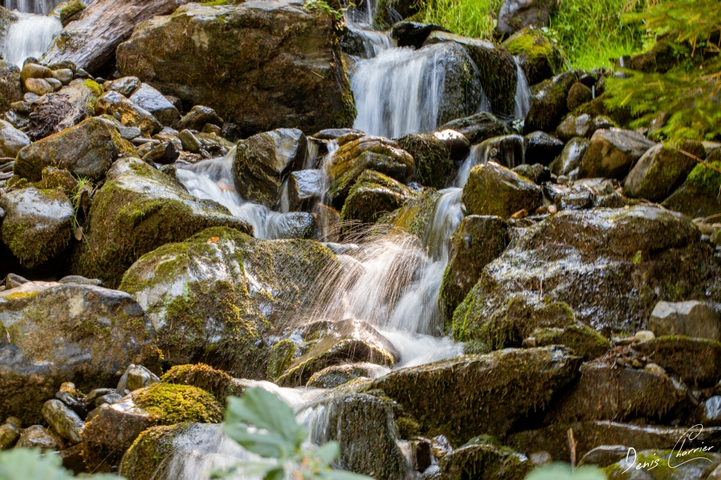 Cascade dans un petit ruisseau