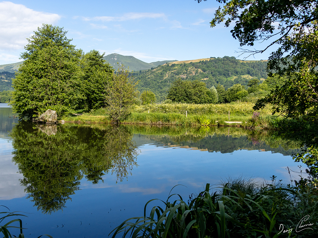 Lac Chambon dans le Puy de Dôme
