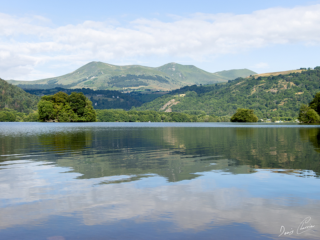 Lac Chambon dans le Puy de Dôme