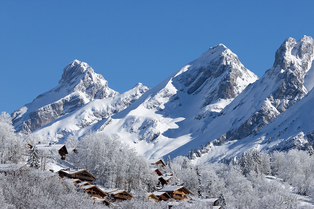 Massif des Aravis sous la neige