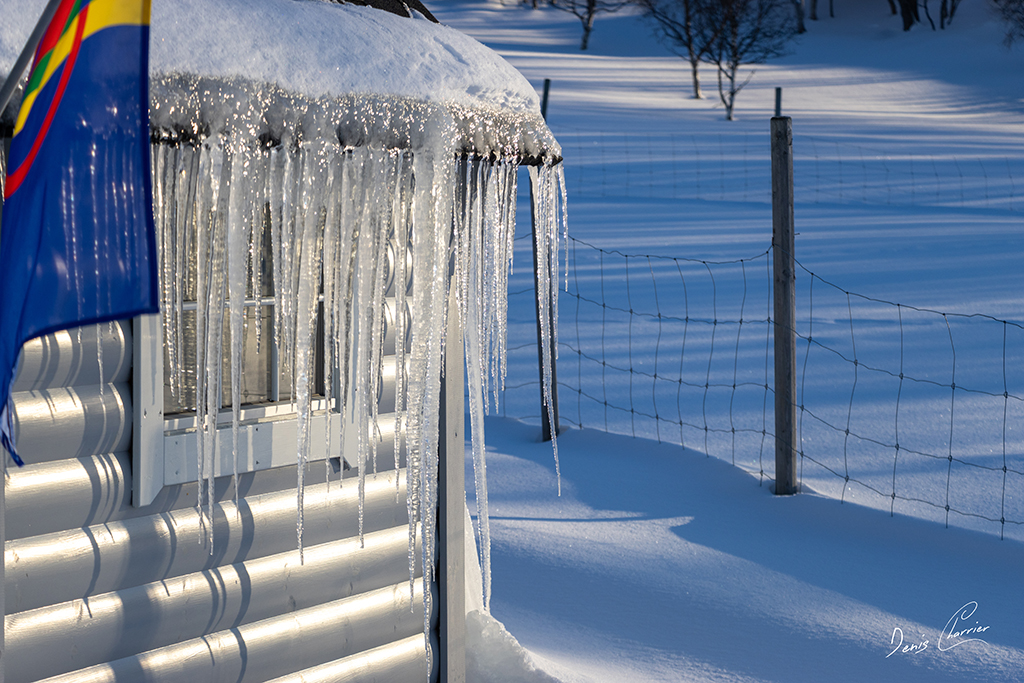 Paysage enneigé de Norvège