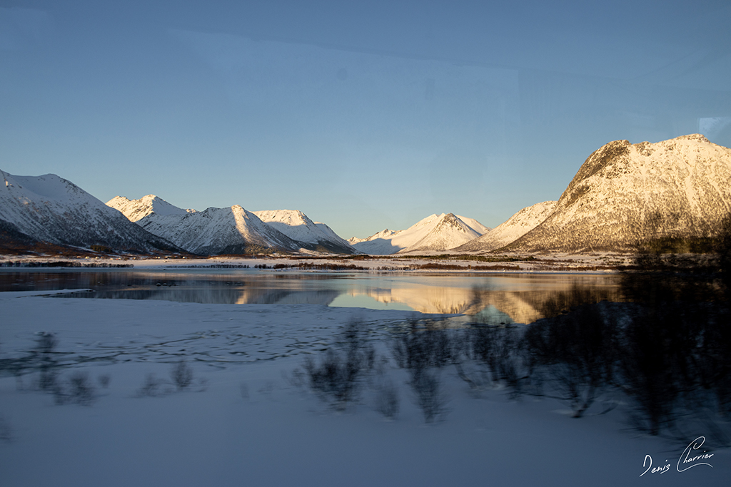 Paysage enneigé de Norvège