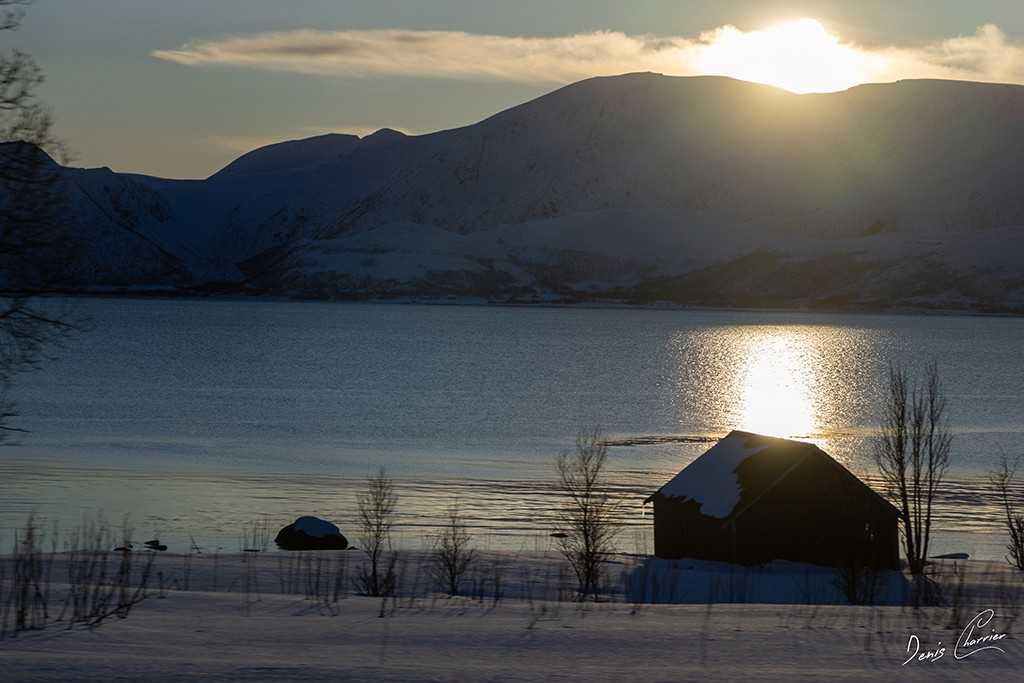 Paysage enneigé de Norvège
