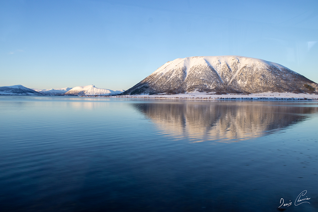 Paysage enneigé de Norvège