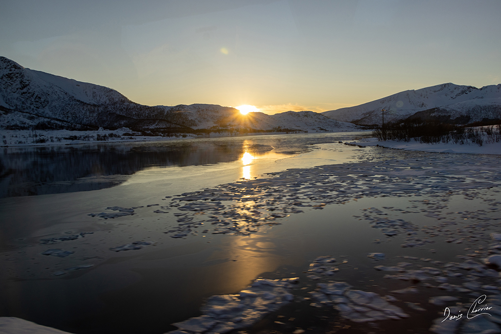 Paysage enneigé de Norvège