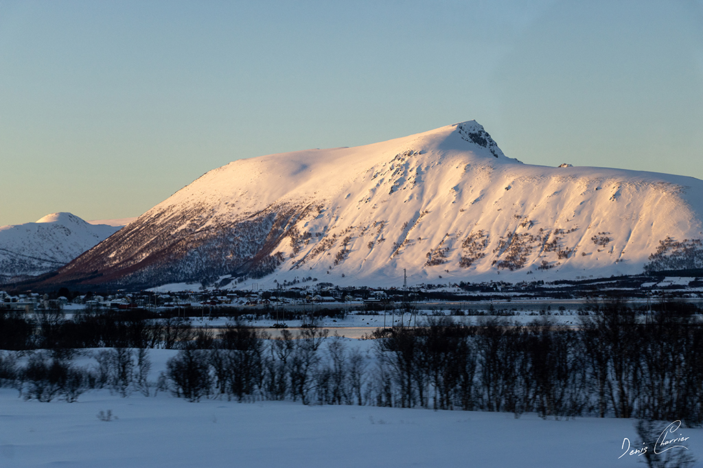 Paysage enneigé de Norvège