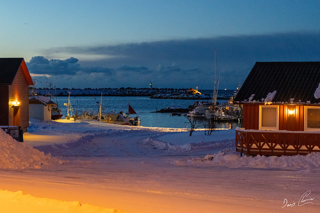 Paysage enneigé de Norvège
