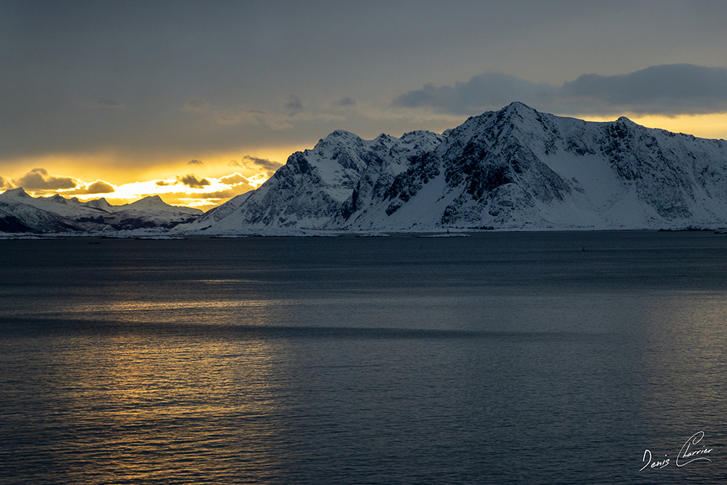Paysage enneigé de Norvège
