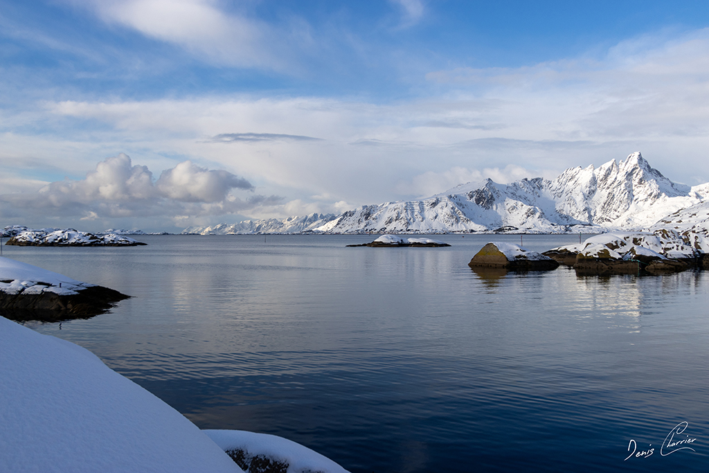 Paysage enneigé de Norvège