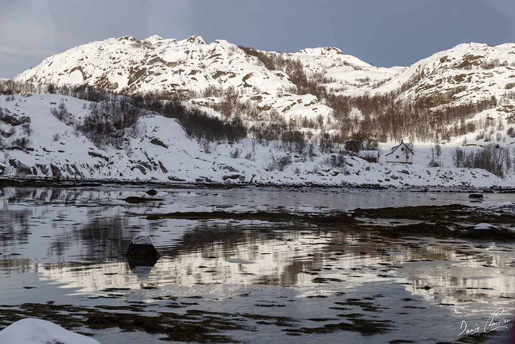 Paysage enneigé de Norvège