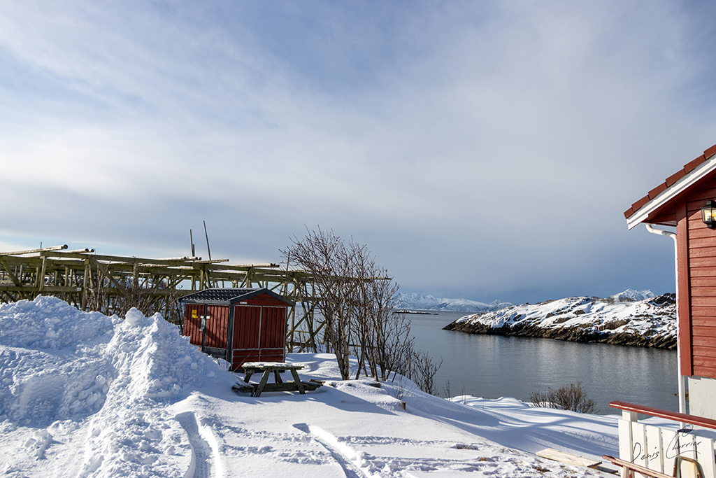 Paysage enneigé de Norvège