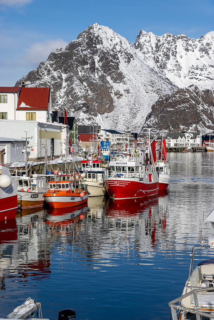 Paysage enneigé de Norvège